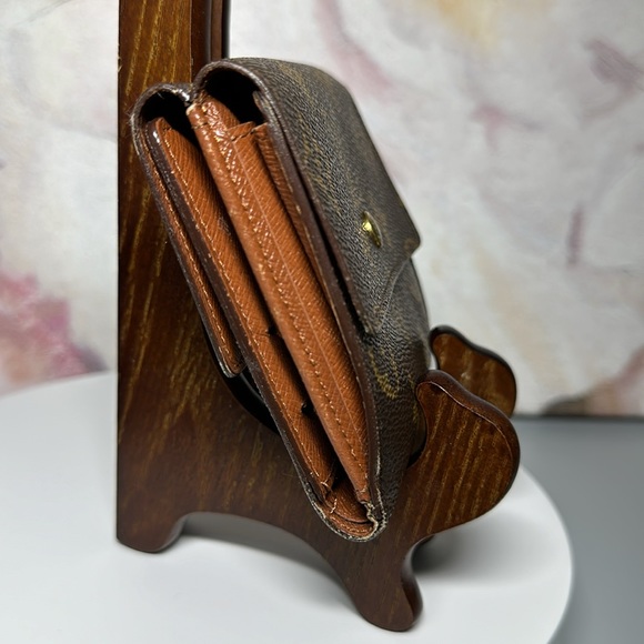 07 Louis Vuitton Monogram Porto Monevier Cardi Double Hook Trifold Wallet Unisex - Picture 4 of 17